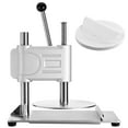 thumbnail image 2 of KFFKFF Manual Pizza Dough Press Machine, 9.5-inch Pastry Press Plate, Stainless Steel Bread Presser, Commercial Chapati Crust Maker with Handle and 100 Sheets of Parchment Paper, 2 of 9