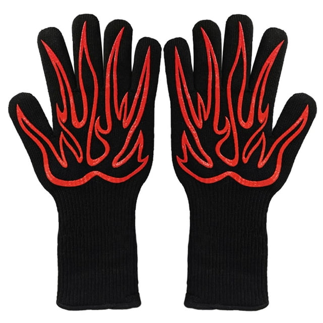 BTOER 800°C(1472°F)Versatile Heat Resistant Gloves:For Grilling,Baking and Welding