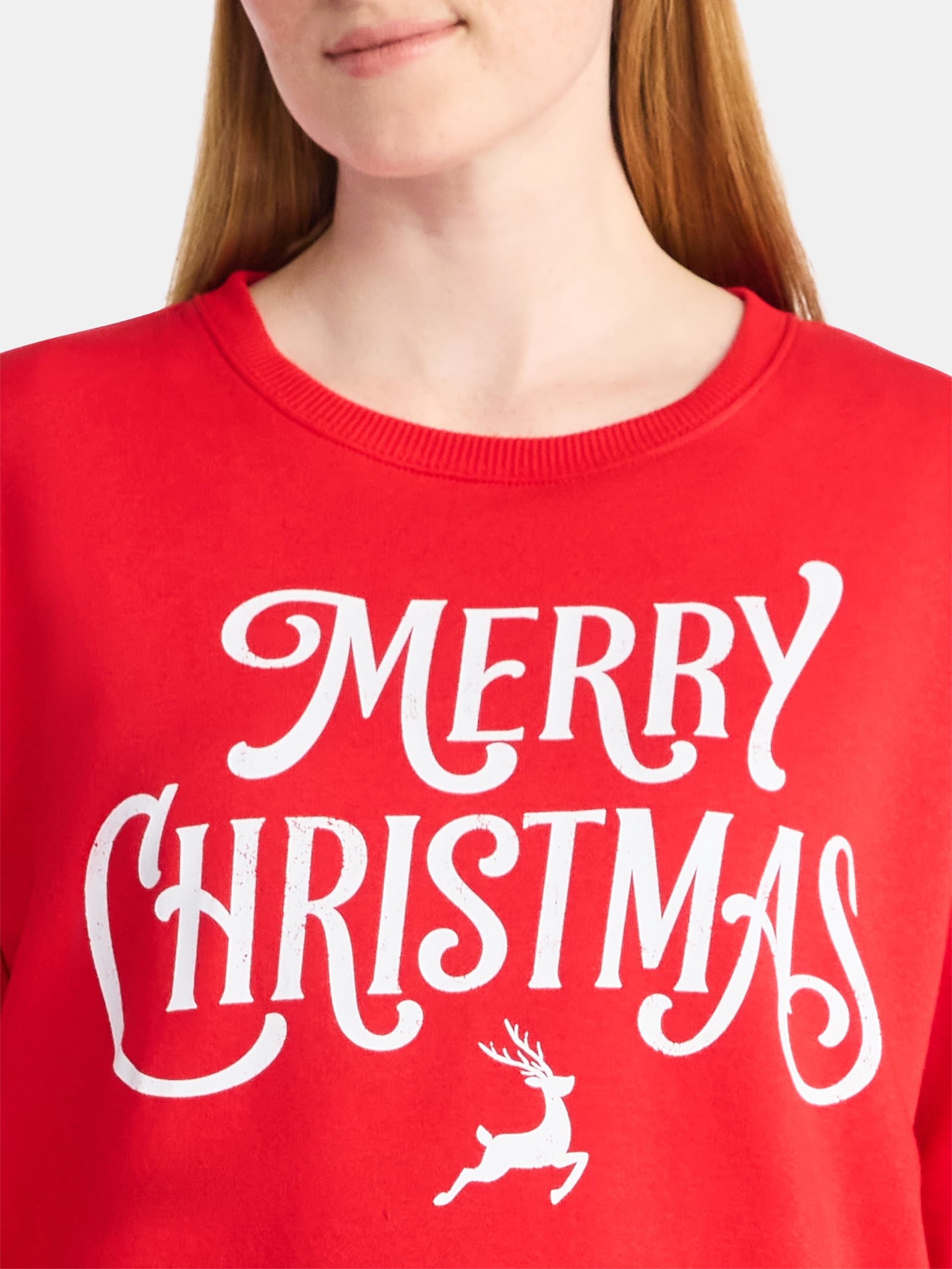 Women's Christmas Christmas Flair Graphic Fleece from Holiday Time, Sizes S-XXXL