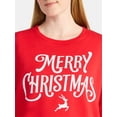 thumbnail image 4 of Women's Christmas Christmas Flair Graphic Fleece from Holiday Time, Sizes S-XXXL, 4 of 5