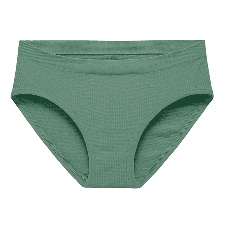 Fulorrnie Underwear for Women Seamless High Waisted Comfort Sport Panty Banded Waist Stretchable Moisture Wicking Panties Green L