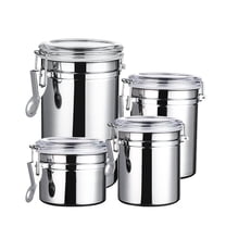 Stainless Steel Airtight Food Storage Container with Locking Lid | Dry Food Canister for Coffee Tea Flour Sugar | Kitchen Pantry Organization Jar in Multiple Sizes