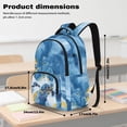 thumbnail image 7 of FKELYI Marble Blue Sea Turtle Print 17 Inch School Backpack for Boys & Girls Spacious Schoolbag for Elementary Student Casual Daypack Lightweight Book Bag Travel Bags, 7 of 7