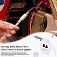 thumbnail image 2 of Brake Bleeder Hose One-Way Check Valve Tube Bleeding Tool Kit Universal Brake Fluid Bleeder Kit with Soft Hose Metal Clips, 2 of 8