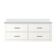 thumbnail image 3 of Castor 48 in W White Single Bath Vanity and White Quartz Top, 3 of 10