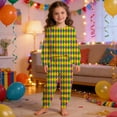 thumbnail image 2 of Tfken Girls Child Toddler Outfit Sets Comfy Soft Holiday Daily Girls Tops With Pants Set Comfortable Fashion Plaid Long Sleeve Children Lightweight Outfit Size 3-4 Years, 2 of 4