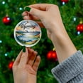 thumbnail image 5 of Wyoming, Yellowstone Lake Travel Ornament – Custom Ceramic Ornament for Christmas Tree Decoration, Souvenir Gift for Travelers, Couples, Friends, Valentine Gifts 218OR247, 5 of 5