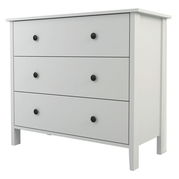 Furniture of America Gabriel 3-Drawer Dresser, White