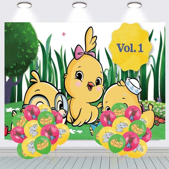 Canticos Taspestry Poster Banner Backdrop Background Birthday Balloons Party Supplies Wall Decor