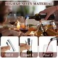 thumbnail image 4 of PinesC Silver Wine Pourer, 50 Pieces Wine Pourer and Stopper Thin and Reusable DStop Wine Pourer Spout for Wine Beverage Beer Liquid Dispenser, 4 of 5