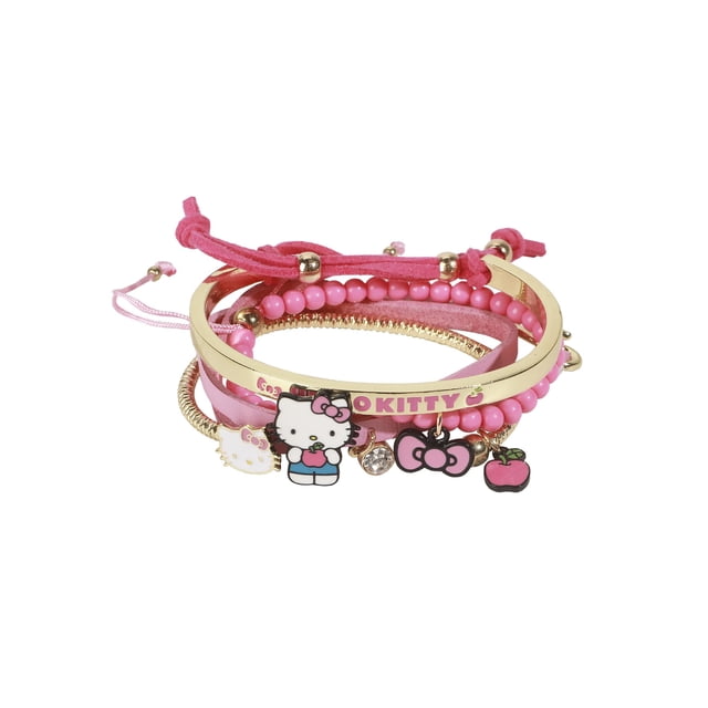 Set de 4 pulseras Hello Kitty Bioworld surtidas