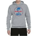 thumbnail image 2 of Wild Bobby, Shelby Cobra USA Logo Emblem Powered by Ford Motors, Cars and Trucks, Unisex Graphic Hoodie Sweatshirt, Heather Grey, Small, 2 of 4