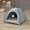 Gray 9M7, variant on Qonioi Four Season Pet Tent House, Semi Enclosed Washable Dog Bed for Small Dogs Cats, Pet Bed Animal Shelter
