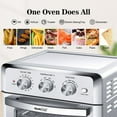 thumbnail image 4 of CRO Decor Air Fryer Toaster Oven with 4 Accessories Stainless Steel (1500W), 4 of 10