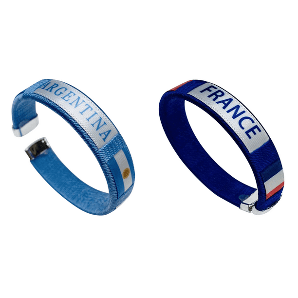 Pulsera con bandera de país Pulsera estilo bandera nacional para hombres y mujeres (Argentina)