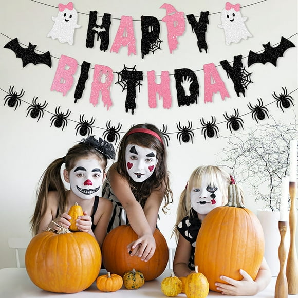 Alvkcefs Halloween Party Decorations Halloween Birthday Party Decorations Black Halloween Decor Halloween Decor