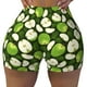thumbnail image 2 of Fotbe Green Fruit Shorts Sin Costuras – Shorts Deportivos de Cintura Alta para Mujer, Elásticos para Gimnasio, Yoga, Running o Ciclismo-Large, 2 of 8