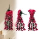 thumbnail image 4 of Artificial Violet Rattan Hanging Orchid Basket | Silk Simulation Flower Vine | Lifelike Wall Décor for Living Room Balcony Home | 90 cm Long | 2-5 cm Flowers | 1 Piece, 4 of 6