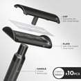 thumbnail image 2 of ZOMCHI Double Edge Safety Razor for Men & Women, Reusable Metal Razor with 10 Razor Blades, Single Blade Wet Shaving Razor- Matte Black, 2 of 6