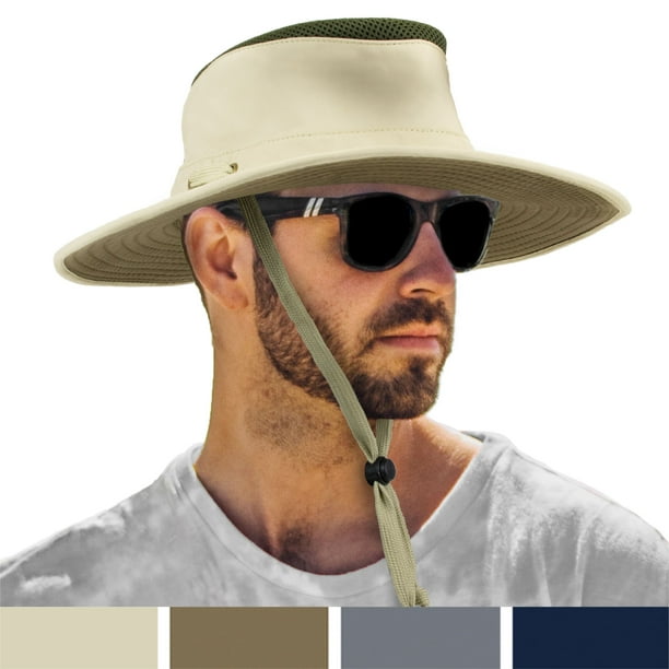 Sun Cube SUN CUBE Wide Brim Sun Hat for Men Outdoor Sun Protection