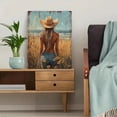 thumbnail image 5 of Qisvanset Framed Canvas Wall Art, 12x16 Inch Love Western Cowboy Coastal Bible Wall Print, 5 of 5