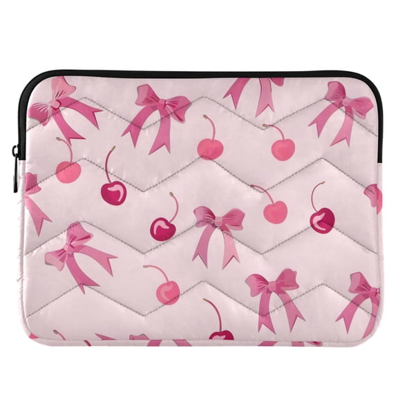 ALAZA Bows and Cherry Pattern Laptop Sleeve Case for 13-14 Inch Computer Cover Bag Medium