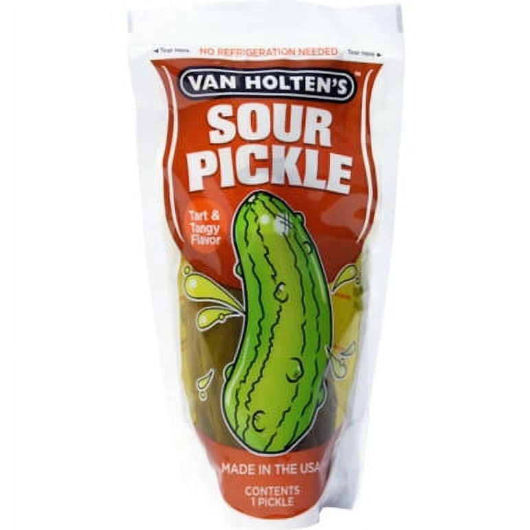 Van Holten's Pickles - Jumbo Sour Pickle-In-A-Pouch - 12 Pack