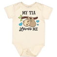 thumbnail image 3 of Inktastic My Tia Loves Me with Sloth and Hearts Boys or Girls Baby Bodysuit, 3 of 5