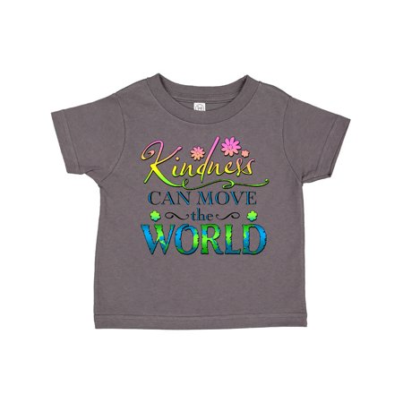 

Inktastic Kindness Can Move the World- with flowers Gift Toddler Boy or Toddler Girl T-Shirt