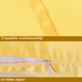 thumbnail image 3 of 2-Pack Queen Silky Satin Pillowcases with Zipper, Cooling Pillow Cases for Hair and Skin, Yellow, 3 of 5