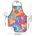 thumbnail image 2 of Anti-Fouling Belt Pocket Elasticated Apron - Non-Slippery Non-Fading Non-Shrinking Non-Crinkly Water-Repellent Indianred Tie-Dye Background Vibrant Colors And Swirling (2), 2 of 8