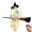 With Light, variant on Halloween Decorations Outdoor, 4.5 FT Large Hanging Swing Ghost Halloween Decor with String Lights, Spooky Cute Ghosts Decorations for Front Porch Yard Tree