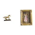 thumbnail image 1 of Figura de caballo con marco de resina, adorno coleccionable para escritorio, mesa, sala de estar, dormitorio, oficina, decoración del hogar, estanterí, 1 of 8