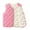 Pink, variant on Kiijoy Toddler Boys Winter Padded Vest Unisex Solid Color Sleeveless Jacket, Sizes 4-5