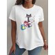 thumbnail image 1 of wear Women"It Is What It Is" Vintage Print Graphic Short Sleeve Casual T-Shirt, 1 of 6