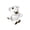 White, variant on Highland Cow Plush Toy, Soft Pink Stuffed Animal, 1-Pack Adorable Fluffy Plushie for Kids & Adults, Birthday Gift, 11.81in