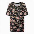 thumbnail image 5 of TOWMUS V-Neck T-shirts for Women Petal Sleeve Tunic Tops Summer Casual Womens Shirts, 5 of 6