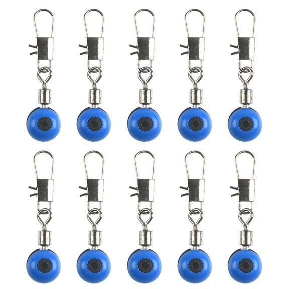 Fishing Line Shank Clip Connector Swivels Sinker Slides Hook Blue 29mm