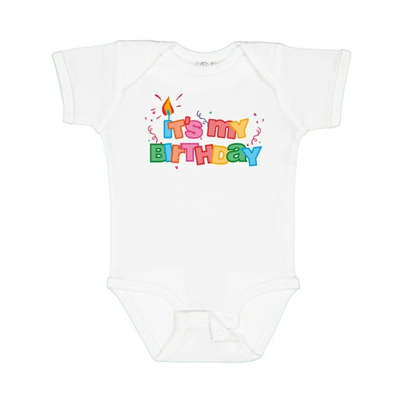 Inktastic It's My Birthday Letters Boys or Girls Baby Bodysuit