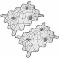thumbnail image 1 of 2PCS Halloween Placemat Spider Web Heat Resistant Drink Coasters Cup Mat Drink Coasters Halloween Table Decorations for Home Counters Kitchen Dining Rooms, 1 of 8
