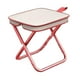 thumbnail image 4 of Taburete de camping portátil plegable, silla de picnic, silla de camping, resistente, para acampar Rosa 28x23x30cm, 4 of 9
