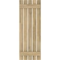 thumbnail image 5 of Ekena Millwork 19 1/2"W x 72"H Americraft Five Board (2 Batten) Exterior Real Wood Spaced Board-n-Batten Shutters (Per Pair), Unfinished, 5 of 10