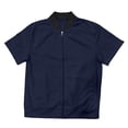 thumbnail image 4 of LIaqionyy Mens Short Sleeve Jacket Casual Summer Zip up Solid Color Outerwear Workout Jackets with Pocket, 4 of 8