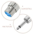 thumbnail image 3 of GOOHOCHY 2Ud Adaptadores De Micrófono Metálicos Plata Con Conexión Xlr Para Transmisión De Audio Profesional Estable, 3 of 7