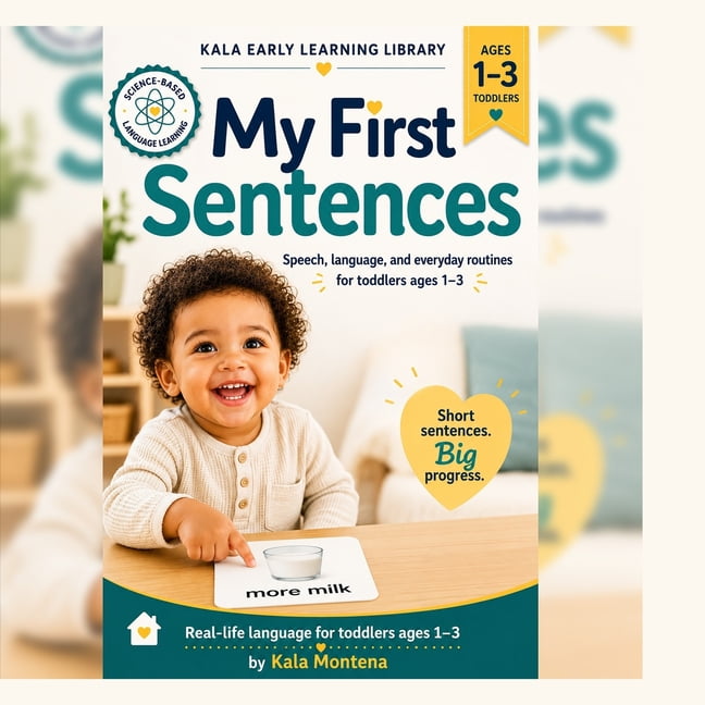 My First Words Learn to Talk: My First Sentences - Speech, Language, and Everyday Routines for Toddlers Ages 1-3: A Real-Photo Sentence, Book 6, (Paperback)