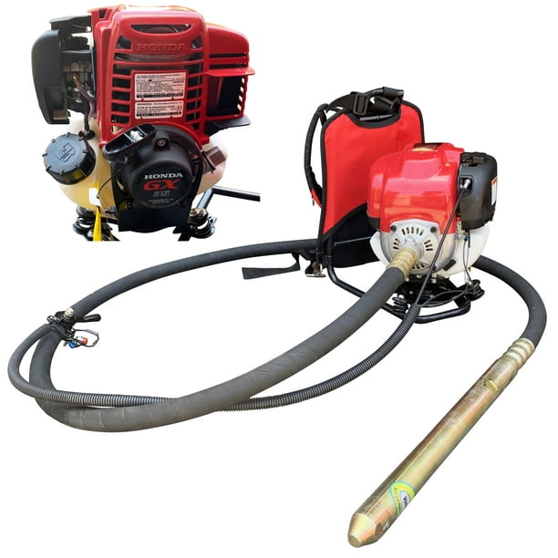 Honda GX35 Power Concrete Heavy Duty Backpack Vibrator 1.5" Poker and