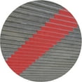 thumbnail image 1 of Ahgly Company Machine Washable Indoor Round Transitional Brown Red Area Rugs, 5' Round, 1 of 7