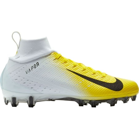 Nike Men's Vapor Untouchable 3 Pro Football Cleats White/Yellow 12