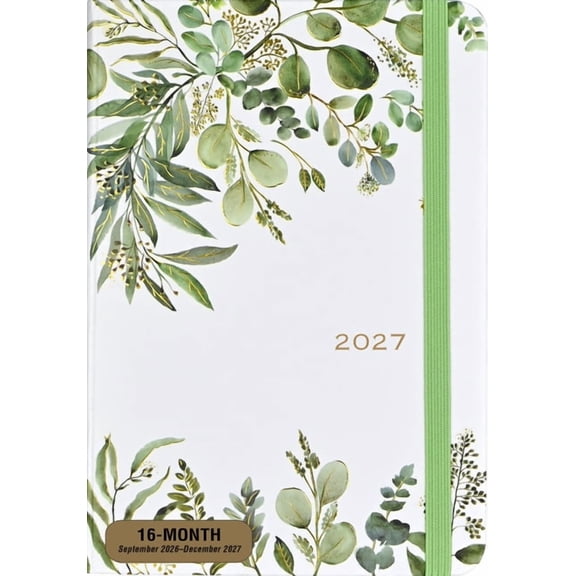 2027 Eucalyptus Weekly Planner (16 Months, Sept 2026 to Dec 2027), (Paperback)