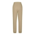 thumbnail image 7 of Hueook Winter Cotton Sweatpants Women Women's Casual Loose Sports Sweatpants Ankle Trousers Gradient Fleece Pants Khaki L, 7 of 7